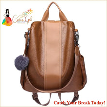 Load image into Gallery viewer, Catch A Break 3-in-1 Anti-theft Leather Backpack - Backpack