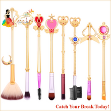 Load image into Gallery viewer, Catch A Break 8 Piece Gold Inspired Brush Set - Accessories