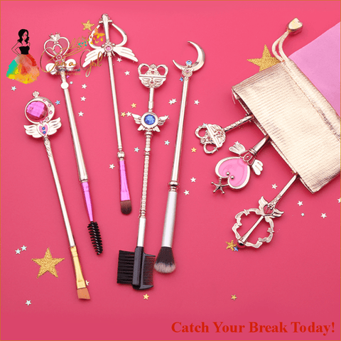 Catch A Break 8 Piece Gold Inspired Brush Set - Accessories