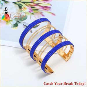 Catch A Break Bangles - Blue - jewelry