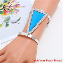 Load image into Gallery viewer, Catch A Break Bangles - Sky blue San jiao - jewelry