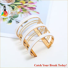Load image into Gallery viewer, Catch A Break Bangles - White - jewelry