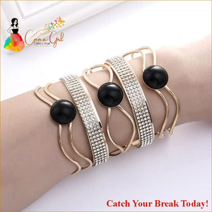 Catch A Break Bangles - Black XinKuan 1 - jewelry
