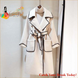 Catch A Break Cashmere Coat - Photo Color / S - Clothing