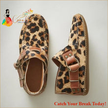 Load image into Gallery viewer, Catch A Break Comfortable Ankle Boot - Single leopard grain 