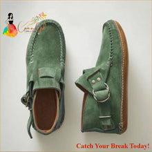 Load image into Gallery viewer, Catch A Break Comfortable Ankle Boot - Green single cotton /