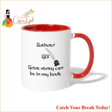 Load image into Gallery viewer, Catch A Break Contrast Coffee Mug - white/red - Contrast 