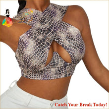 Load image into Gallery viewer, Catch A Break Criss Cross Tank Tops - Clothing