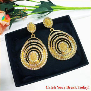 Catch A Break Crystal Earrings - no.4 - jewelry