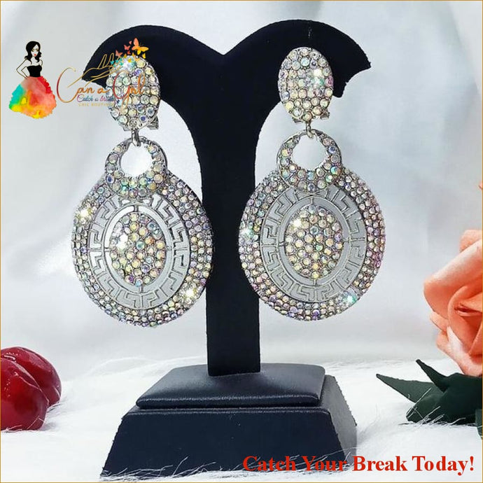 Catch A Break Crystal Earrings - E326-2 - jewelry