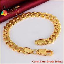 Load image into Gallery viewer, Catch A Break Cuban Gold Chain Link Gold Plated Necklace For