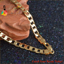 Load image into Gallery viewer, Catch A Break Cuban Gold Chain Link Gold Plated Necklace For