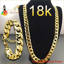 Load image into Gallery viewer, Catch A Break Cuban Gold Chain Link Gold Plated Necklace For