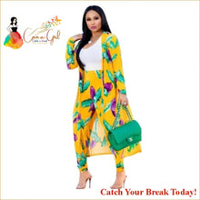 Load image into Gallery viewer, Catch A Break Dashiki Tie Dye 2 Piece Women Set - Yellow / 