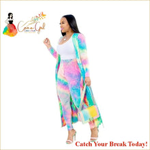 Load image into Gallery viewer, Catch A Break Dashiki Tie Dye 2 Piece Women Set - MULTI / L 