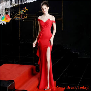 Catch A Break Elegant Prom Dresses - Red / 10 - Clothing
