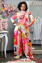 Load image into Gallery viewer, Catch A Break Elegant Watercolor Two-Piece Suit - rad / M / 