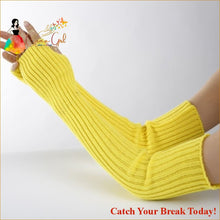 Load image into Gallery viewer, Catch A Break Fashion Gloves - Yellow / length-52cm - 