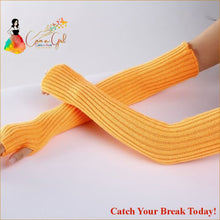 Load image into Gallery viewer, Catch A Break Fashion Gloves - Orange / length-52cm - 