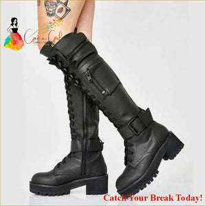 Catch A Break Female Motorcycle Boots - Shoes