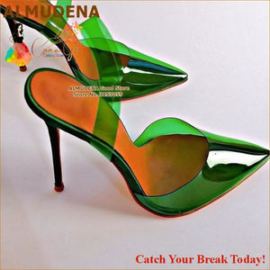 Catch A Break Fuchsia Pink High Heel Shoes - green / 39 - 