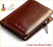 Load image into Gallery viewer, Catch A Break Genuine Leather Wallet - For Men
