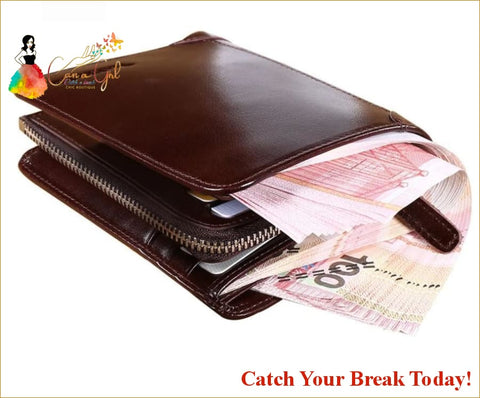 Catch A Break Genuine Leather Wallet - For Men