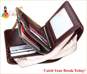 Catch A Break Genuine Leather Wallet - For Men