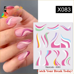 Catch A Break Geometrics Pattern Water Decals Stickers - 