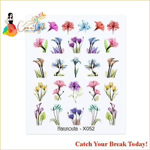 Catch A Break Geometrics Pattern Water Decals Stickers - 