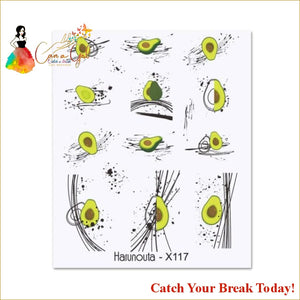 Catch A Break Geometrics Pattern Water Decals Stickers - 