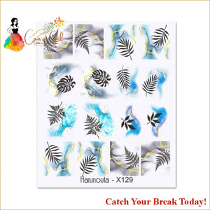 Catch A Break Geometrics Pattern Water Decals Stickers - 