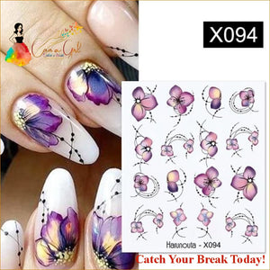 Catch A Break Geometrics Pattern Water Decals Stickers - 