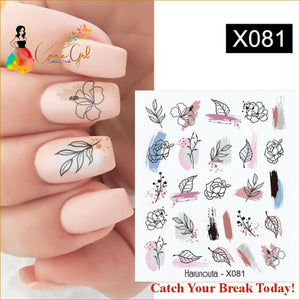 Catch A Break Geometrics Pattern Water Decals Stickers - 
