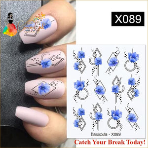 Catch A Break Geometrics Pattern Water Decals Stickers - 