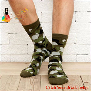 Catch A Break Graffiti Cotton Socks -Jungle Style - Men’s 
