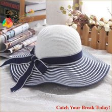 Load image into Gallery viewer, Catch A Break Hepburn Beach Hat - 3 / About 56-58cm - 