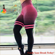 Load image into Gallery viewer, Catch A Break High Waist Exercise Leggings - Red dots / XL -