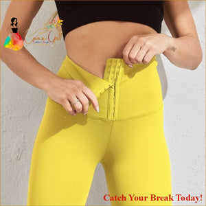 Catch A Break High Waist Leggings - Yellow / XL - Clothing