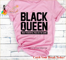 Load image into Gallery viewer, Catch A Break I Am A Strong Melanin T-shirt - P6028f-Pink / 
