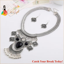 Load image into Gallery viewer, Catch A Break I see Your Statement Boho Neckalce - Silver 