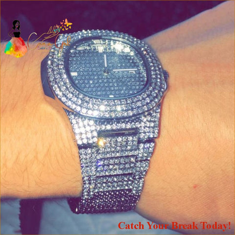 Catch A Break Iced Out Watch - Jewelry