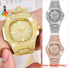 Load image into Gallery viewer, Catch A Break Iced Out Watch - Jewelry