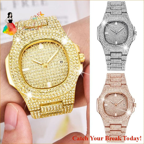 Catch A Break Iced Out Watch - Jewelry