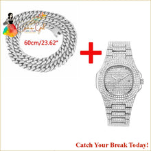 Load image into Gallery viewer, Catch A Break Iced Out Watch - necklace watch - Jewelry