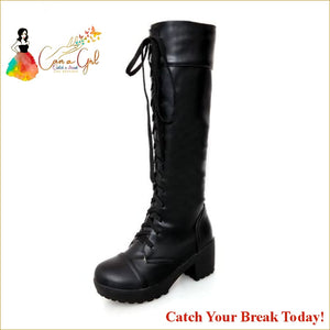 Catch A Break Knee High boots - black / 4.5 - boots