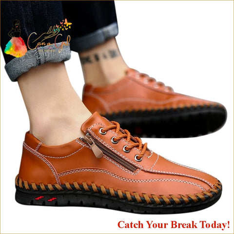 Catch A Break Leather Italian Loafers - shoes