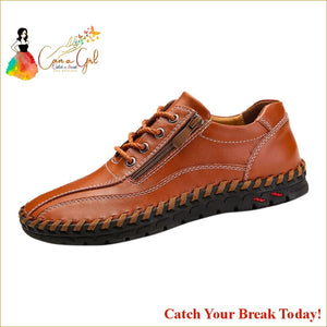 Catch A Break Leather Italian Loafers - Brown / 7.5 / United