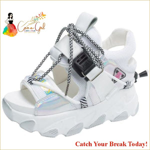 Catch A Break Leisure Mixed Color Shoes - White / 5 - Shoes