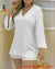 Catch A Break Loose Top & Shorts Set - White / S - Clothing